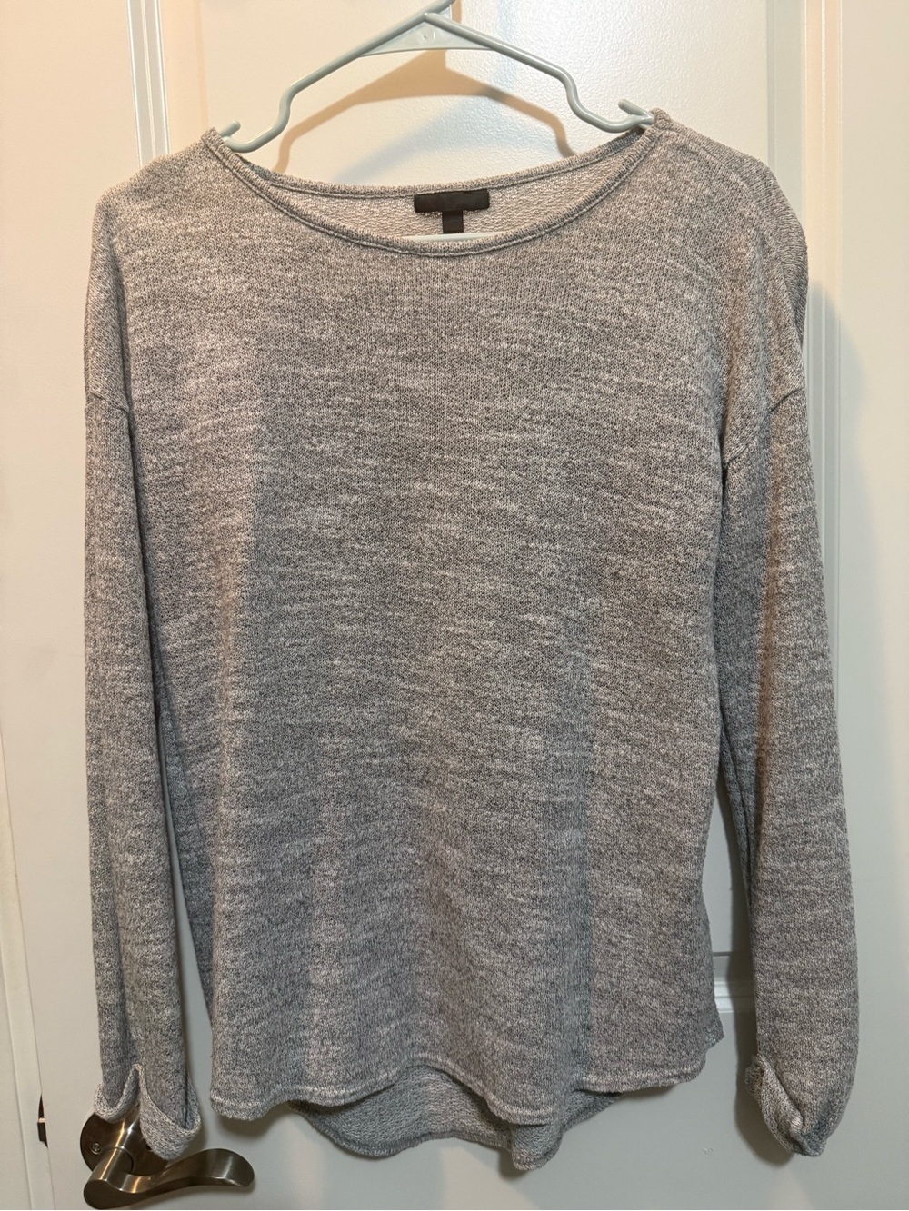 TopShop Cozy Women's Grey Knit Long-Sleeve Sweater